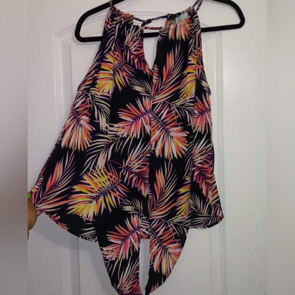 Veronica M Edith Front Tie Halter Top